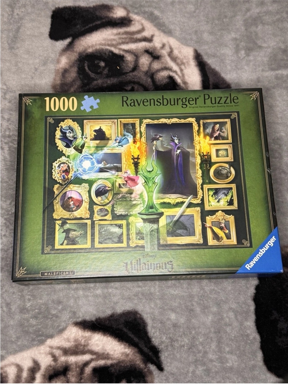 Ravensburger Disney Villainous 1000-Piece Puzzle - Green and Gold Artwork
